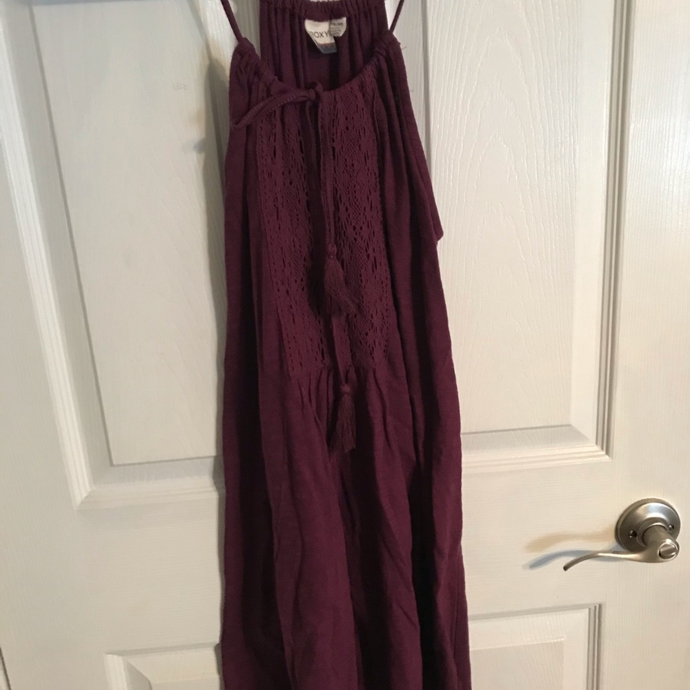 Short purple summer dress